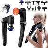 Fascia massage gun with extension handle for deep tissue relief