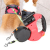 Retractable dog leash with built-in LED light