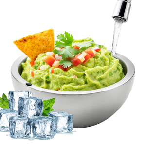 Stainless Steel Cooling Bowl - Insulated Pet Water & Food Bowl