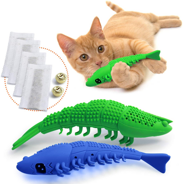 Silicone toothbrush chew toy for cat and dog dental care