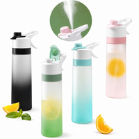 2-in-1 spray mist sports water bottle
