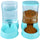 Automatic pet feeder and water dispenser set