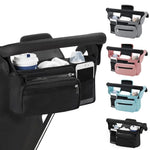 Universal baby stroller organizer with non-slip strap
