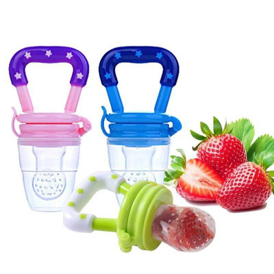 Silicone baby fruit feeder 3-pack, BPA-free