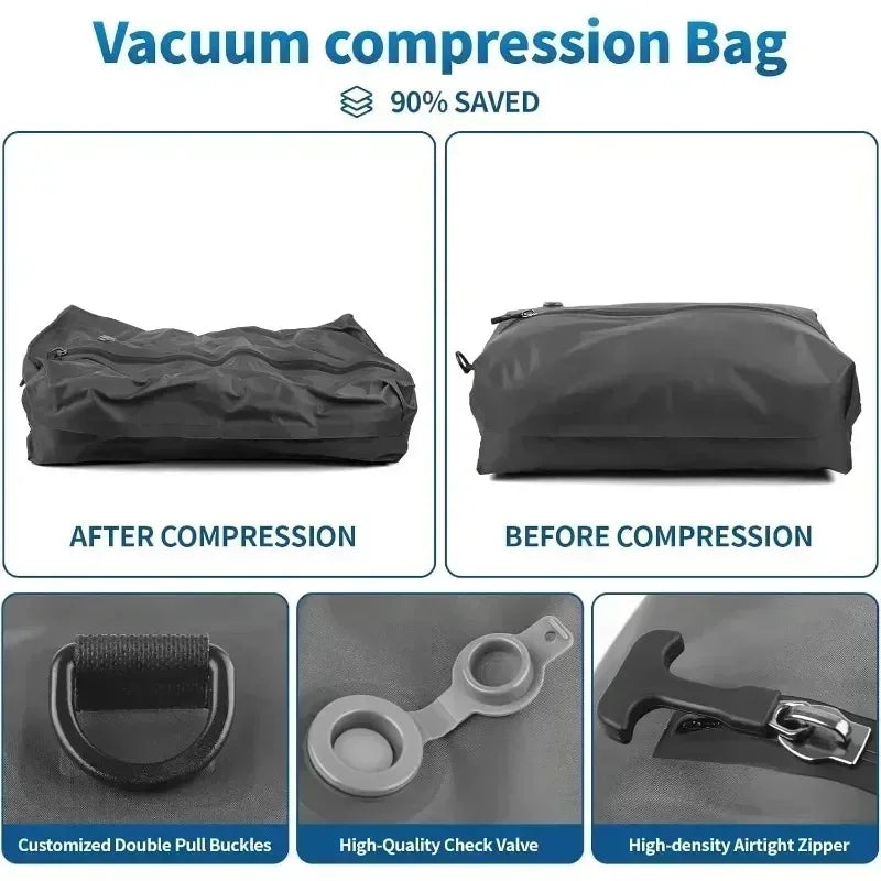 Premium Travel Vacuum Compression Bag & Electric Pump System – Space-Saving Organizer for Luggag