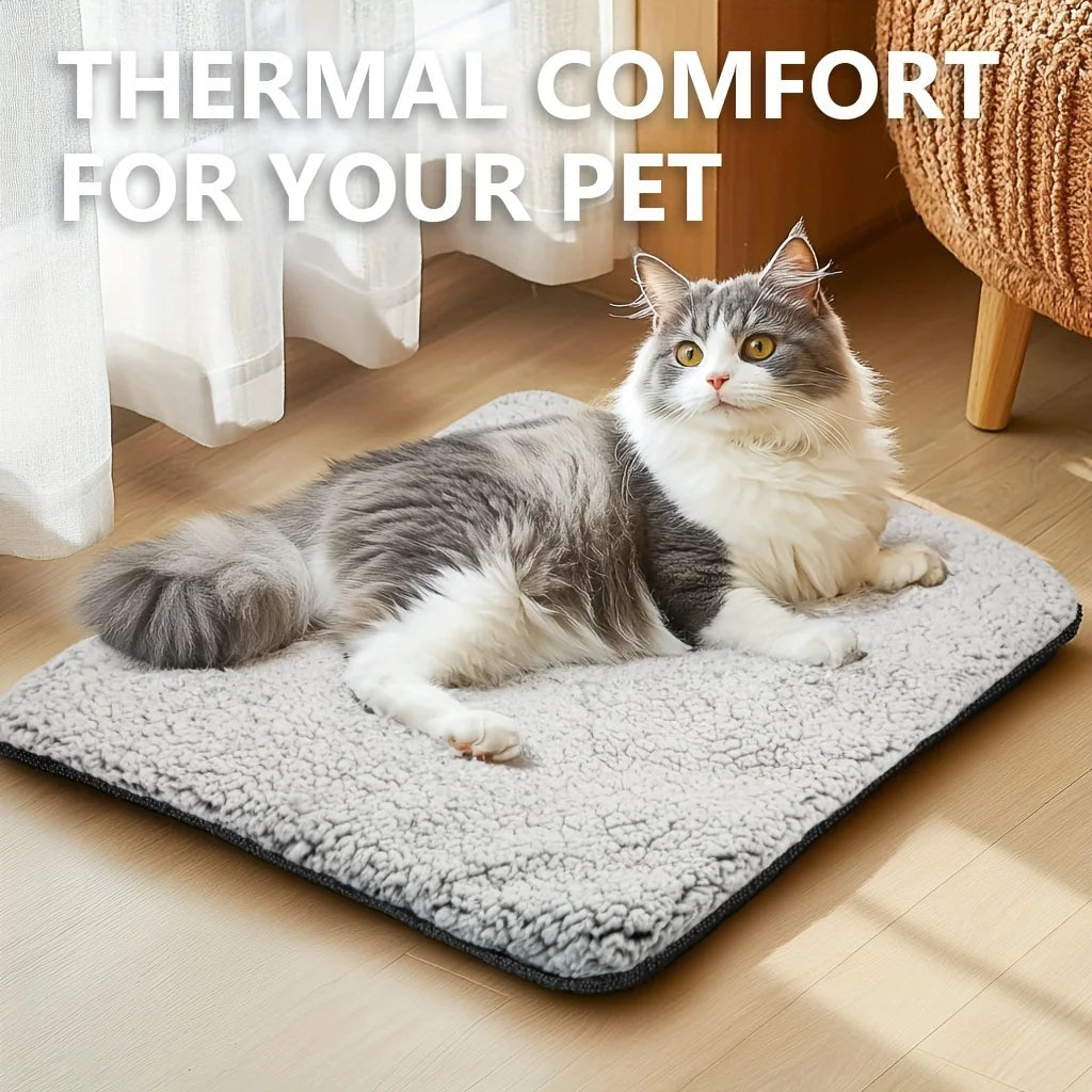 Self-Heating Pet Pad - Cordless Warming Mat for Cats & Dogs