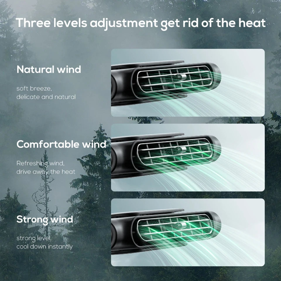 Cooling Car Seat Fan - Portable Backseat Ventilation Fan