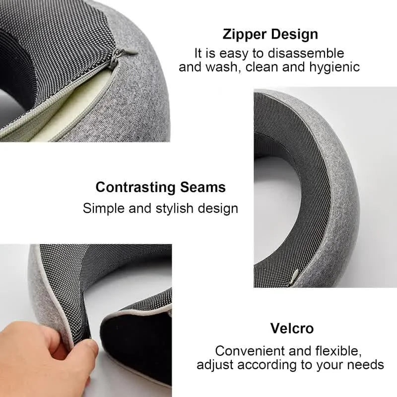 Memory Foam Neck Pillow - Travel Snail Design Support Pillow
