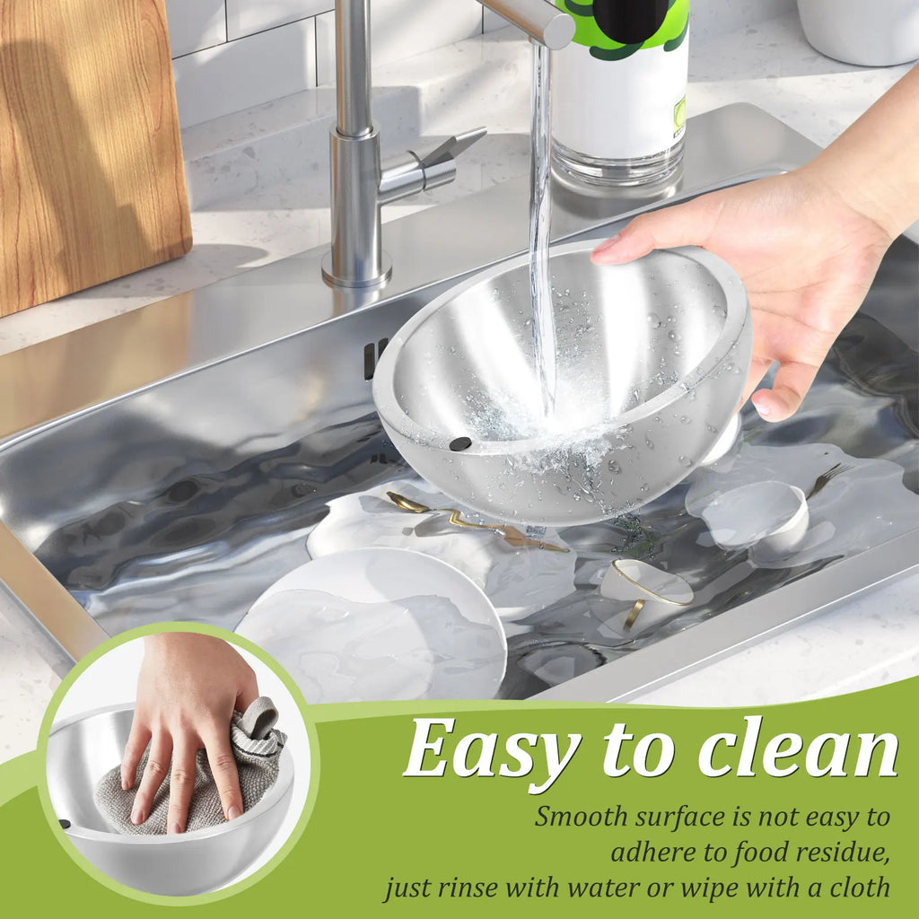 Stainless Steel Cooling Bowl - Insulated Pet Water & Food Bowl