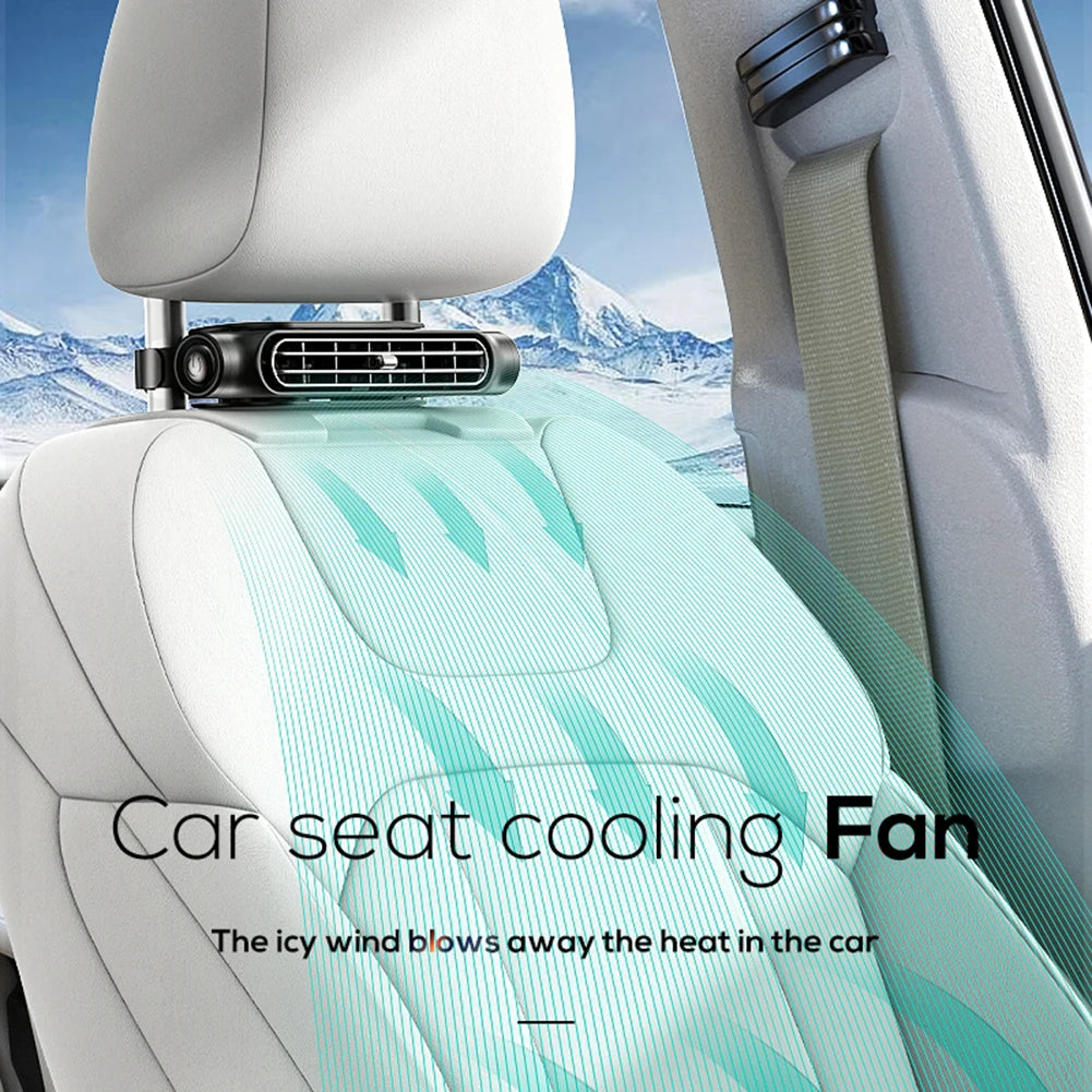 Cooling Car Seat Fan - Portable Backseat Ventilation Fan