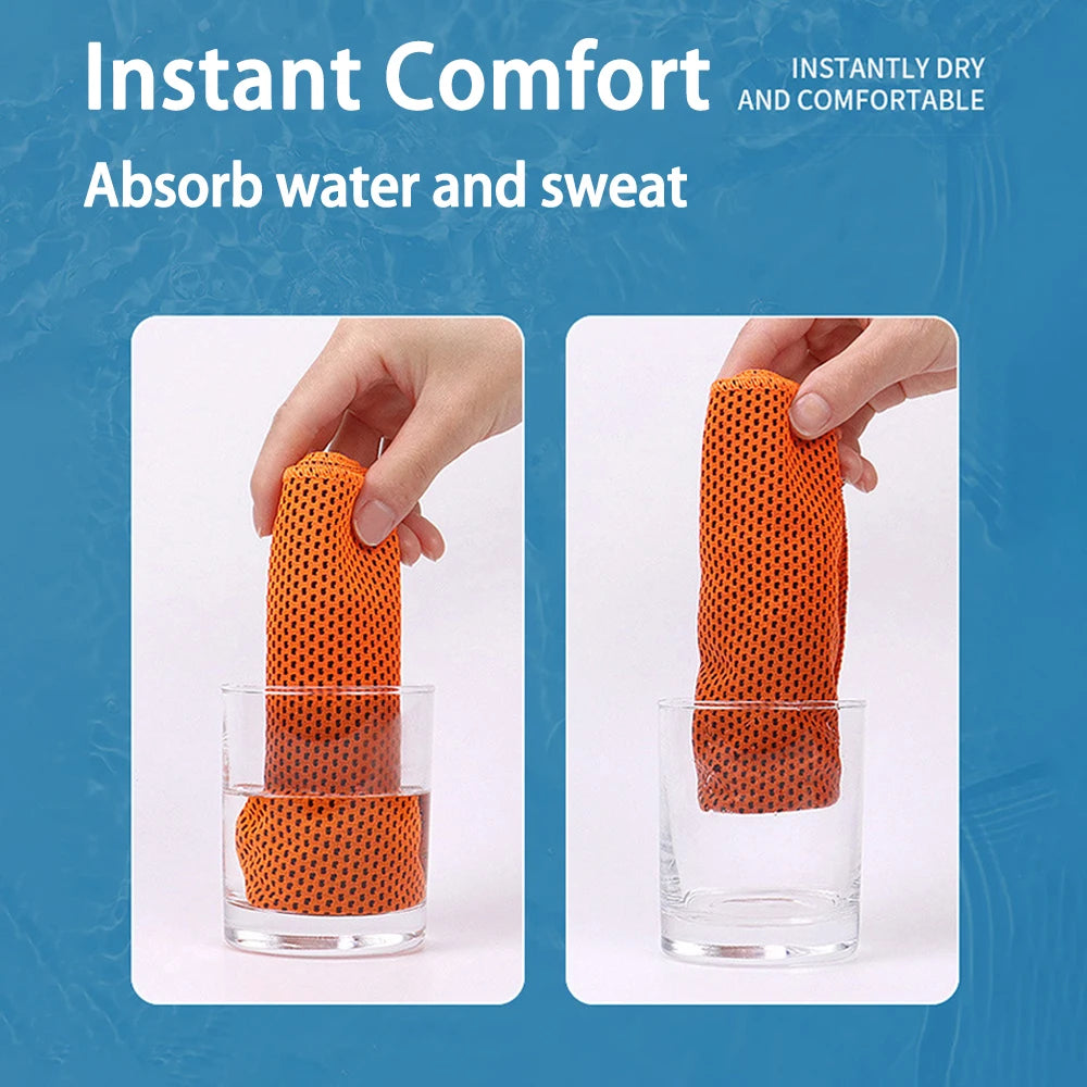Quick-Dry Sports Cooling Towel - Microfiber Workout Towel