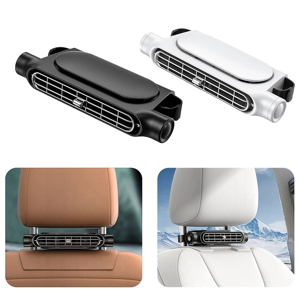 Cooling Car Seat Fan - Portable Backseat Ventilation Fan